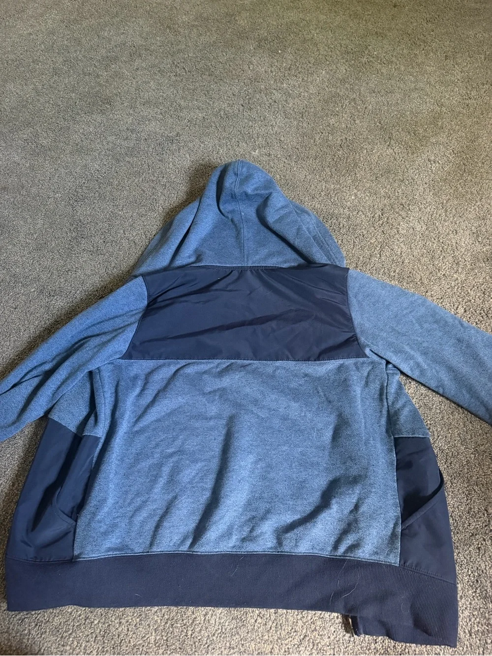 Converse Blue Two-Tone Zip Hoodie Jacket